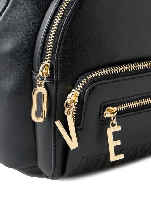 ZIPLINE Round backpack with pocket Black - Women’s Bags