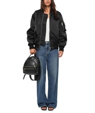 LOVE MOSCHINO ZIPLINE Round backpack with pocket Black - Women’s Bags - 5