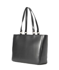 LOVE MOSCHINO ZIPLINE Shoulder shopping bag Black - Women’s Bags - 2