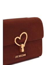 LOVE MOSCHINO SMART DAILY Shoulder bag with flap rust - Women’s Bags - 3