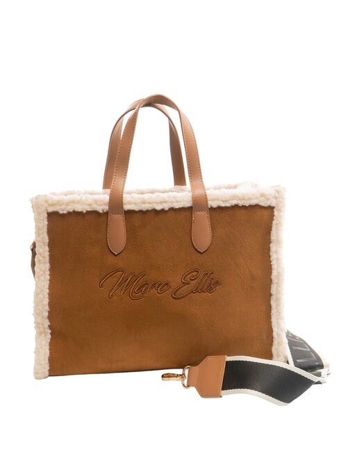 SHERPA Medium handbag with shoulder strap dark leather - Women&rsquo;s Bags