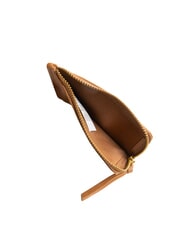 TIMBERLAND BASIC Large leather card holder with zip cognac - Men’s Wallets - 3