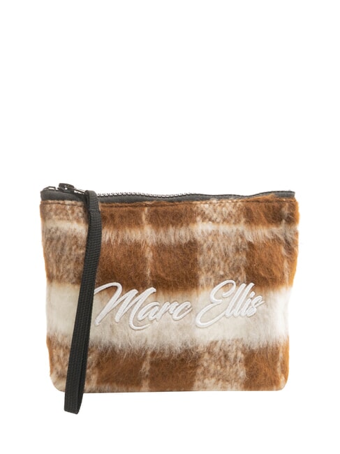 CHECK Clutch bag with cuff cocoa - Women&rsquo;s Bags