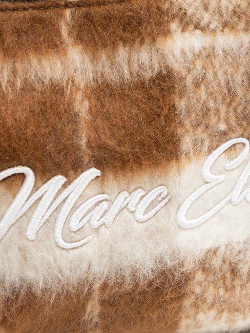 CHECK Clutch bag with cuff cocoa - Women&rsquo;s Bags