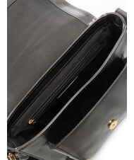 THE BRIDGE FAENTINA Large leather shoulder bag Black Gold - Women’s Bags - 5