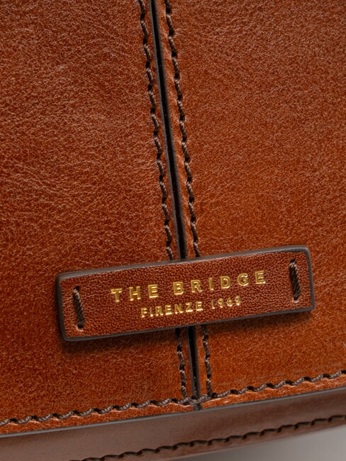 FAENTINA Large leather shoulder bag BROWN - Women&rsquo;s Bags