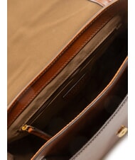 THE BRIDGE FAENTINA Large leather shoulder bag BROWN - Women&rsquo;s Bags - 5