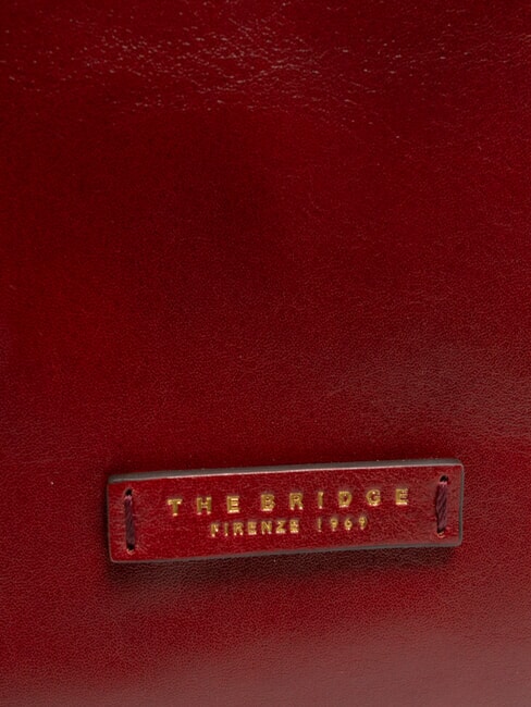 MADDALENA Shopping Bag in leather Chianti / Bordeaux / Gold - Women&rsquo;s Bags