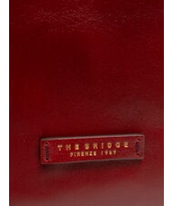 THE BRIDGE MADDALENA Shopping Bag in leather Chianti / Bordeaux / Gold - Women&rsquo;s Bags - 3