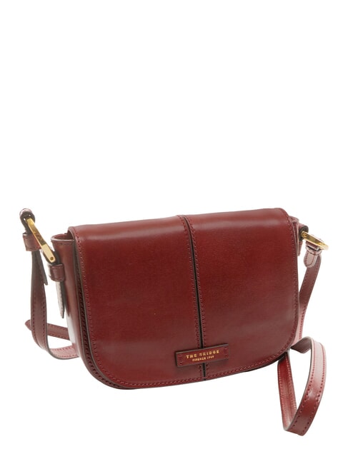FAENTINA FAENTINA Mini post in leather Chianti / Bordeaux / Gold - Women&rsquo;s Bags