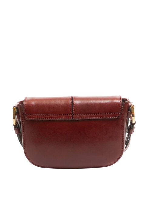 FAENTINA FAENTINA Mini post in leather Chianti / Bordeaux / Gold - Women&rsquo;s Bags