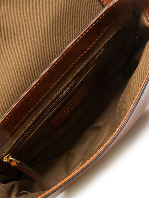 FAENTINA FAENTINA Mini post in leather BROWN - Women&rsquo;s Bags