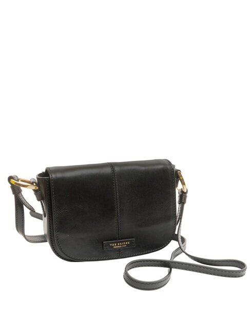 FAENTINA FAENTINA Mini post in leather Black Gold - Women’s Bags