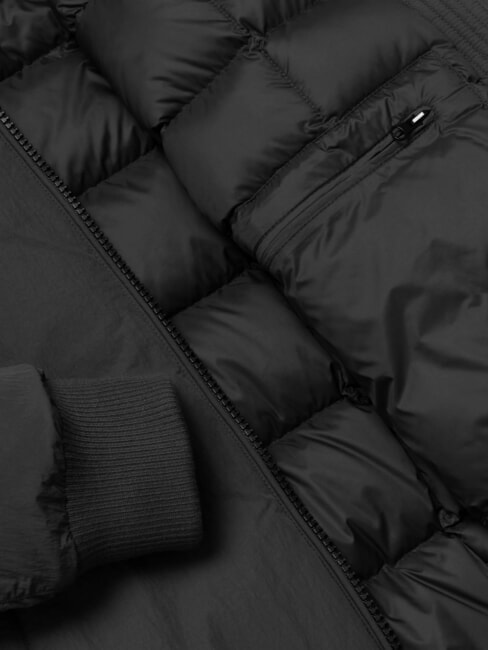 TRAVELLER Full zip jacket black - Men's down jackets