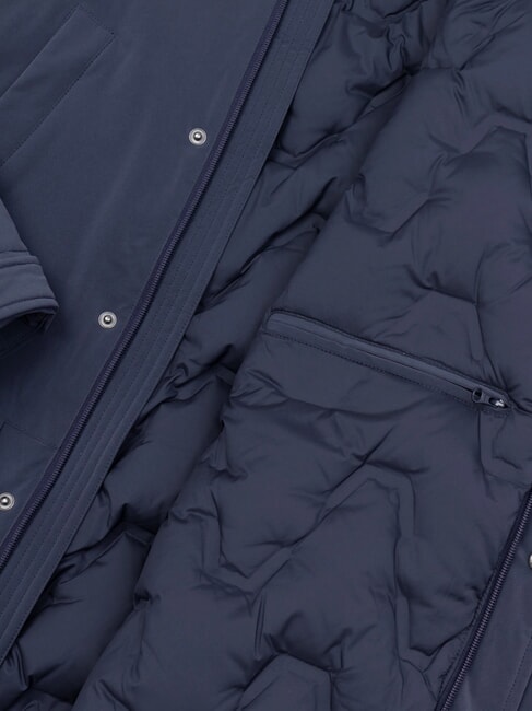 ENDURANCE Down jacket with hood navy blue - Men's down jackets