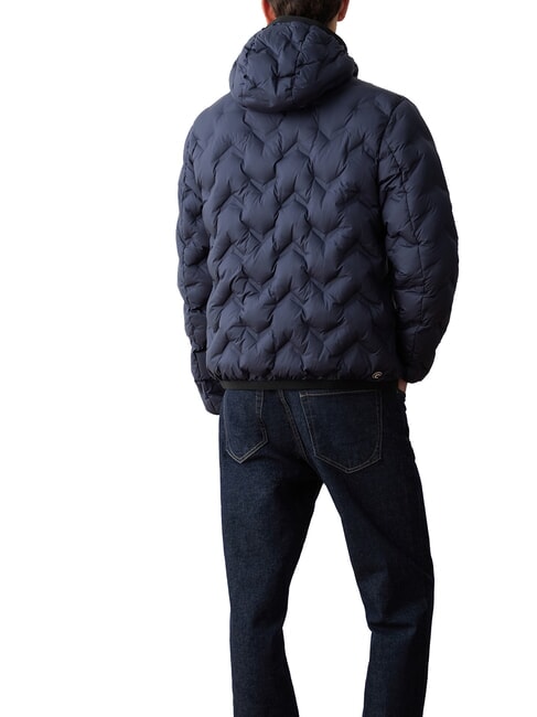 DASHED Down jacket with hood navy blue ice - Men's down jackets