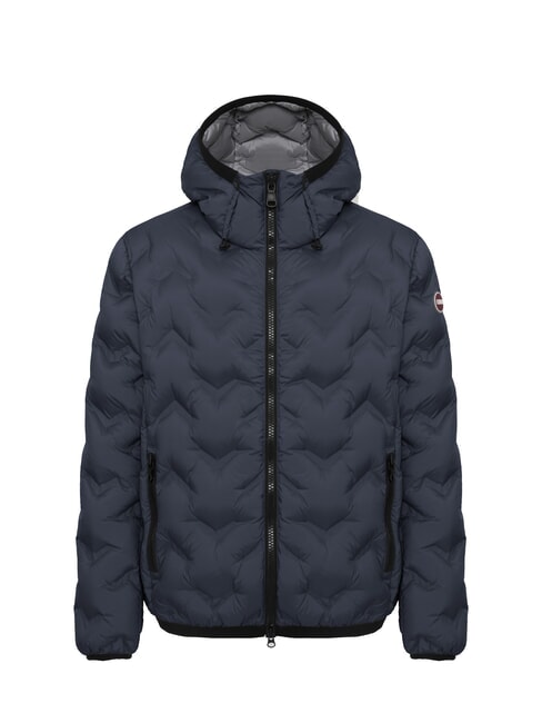 DASHED Down jacket with hood navy blue ice - Men's down jackets