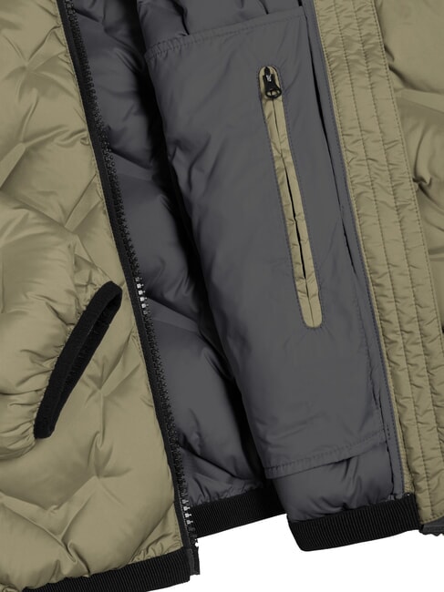 DASHED Down jacket with hood muddy volcano - Men's down jackets