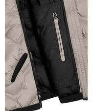 COLMAR DASHED Down jacket with hood coffee cream/black - Men's down jackets - 3