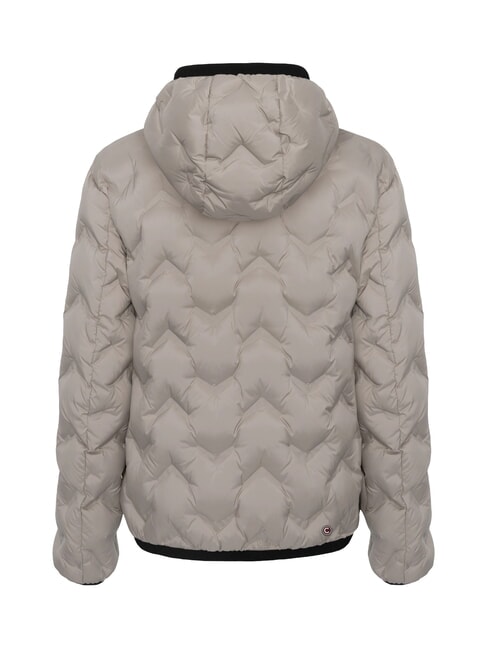 DASHED Down jacket with hood coffee cream/black - Men's down jackets