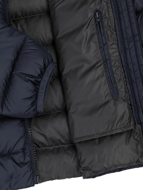 E-CONCRETE Water-repellent down jacket navyblue-vulcan - Men's down jackets