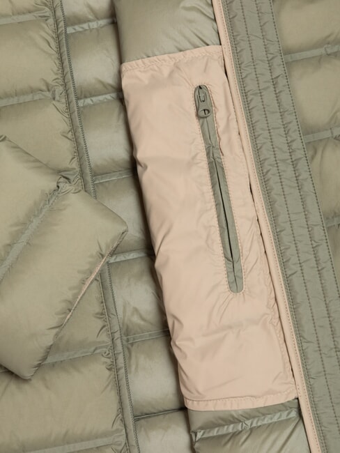 MINIMAL Down jacket with hood muddy-arizona - Men's down jackets