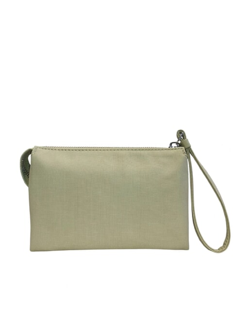 POUCHY Medium 3-compartment clutch bag sage green - Women’s Bags