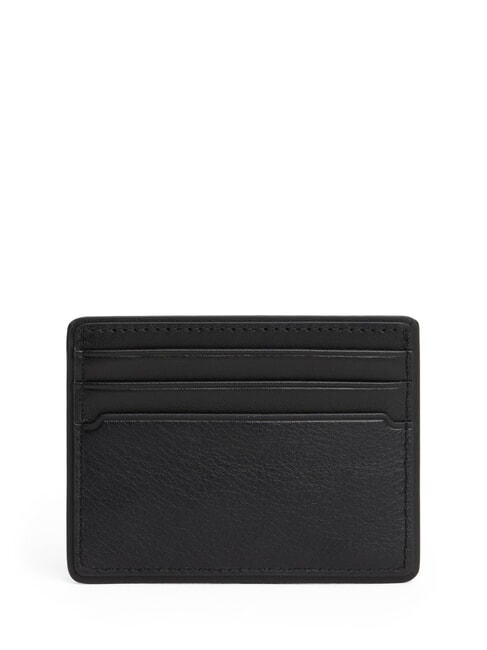 TH CORP Leather card holder black - Men’s Wallets