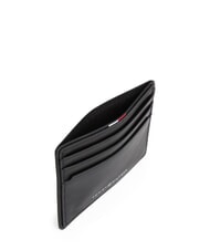 TOMMY HILFIGER TH CORP Leather card holder black - Men’s Wallets - 3