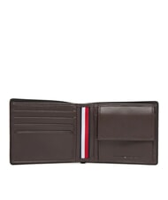 TOMMY HILFIGER TH CORP Small leather wallet coffee beans - Men’s Wallets - 2