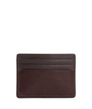 TOMMY HILFIGER TH CORP Leather card holder coffee beans - Men’s Wallets - 2