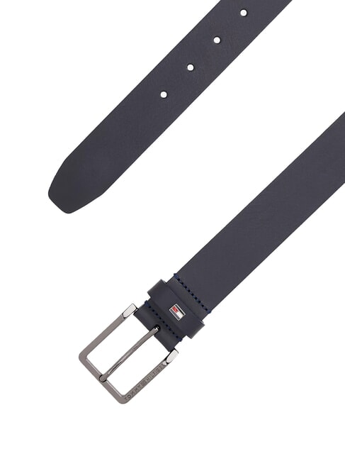 OLIVER Leather belt Made in Italy space blue / black - Belts