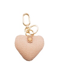 BORBONESE KEYRING Cuore Keychain with charm mauve - Key holders - 2