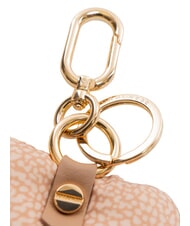 BORBONESE KEYRING Cuore Keychain with charm mauve - Key holders - 3