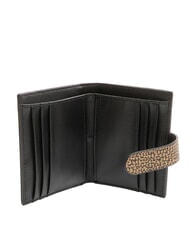 BORBONESE BRUNCH  Compact wallet natural op / black - Women’s Wallets - 2