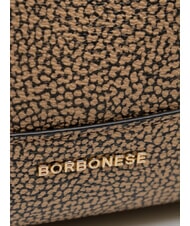 BORBONESE FRAME  Shoulder bag natural op / black - Women’s Bags - 3