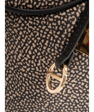 BORBONESE TENNIS  Hobo shoulder bag OP / NATURAL / BLACK - Women’s Bags - 3