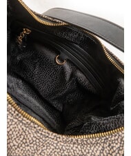 BORBONESE TENNIS  Hobo shoulder bag OP / NATURAL / BLACK - Women’s Bags - 5