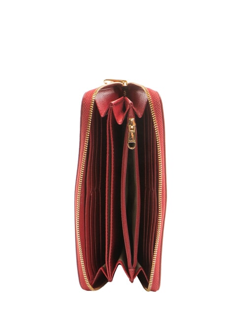 GARDENIA Large leather zip around wallet lacquer - Women&rsquo;s Wallets