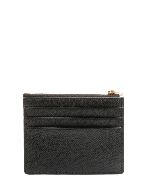 GARDENIA Flat leather card holder Black - Women’s Wallets