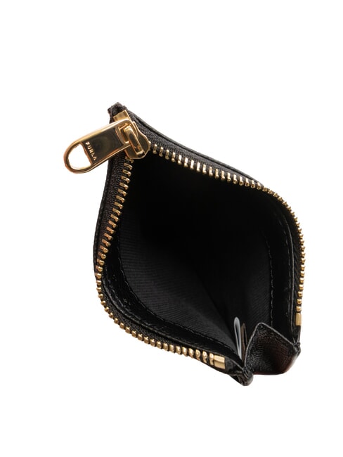 GARDENIA Flat leather card holder Black - Women’s Wallets