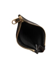 FURLA GARDENIA Flat leather card holder Black - Women’s Wallets - 3