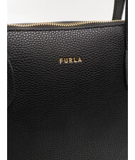 FURLA CLASSIC Leather shopper Black - Women’s Bags - 4