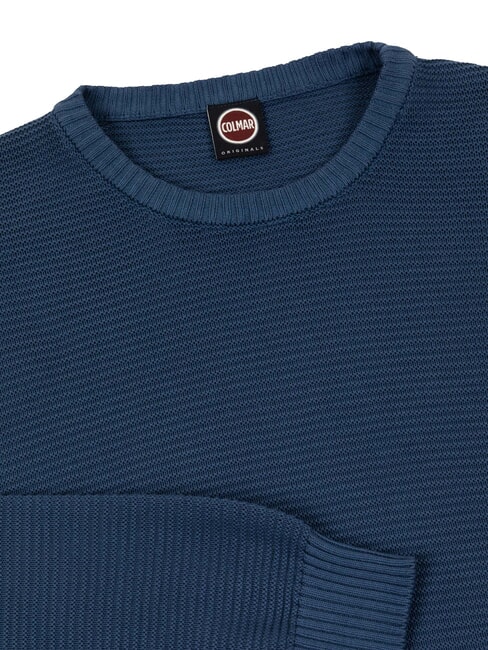 NATURAL Cotton sweater dark blue - Men's Sweaters