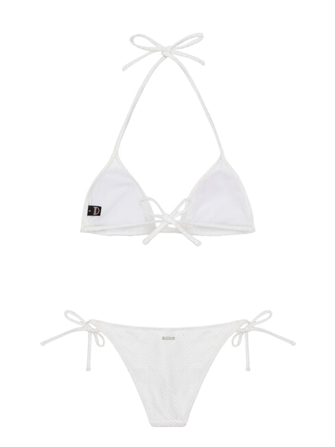 BORACAY 2-piece bikini with laces white - Women's swimwear