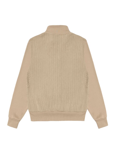 UPPERCLASS Full zip sweatshirt in cable knit Arizona - Women's Sweatshirts