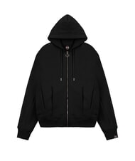 COLMAR STUNNING Full zip sweatshirt with hood and pleats black - Women's Sweatshirts - 3