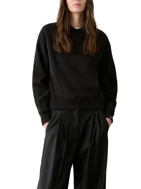 STUNNING Sweatshirt with collar black - Women's Sweatshirts