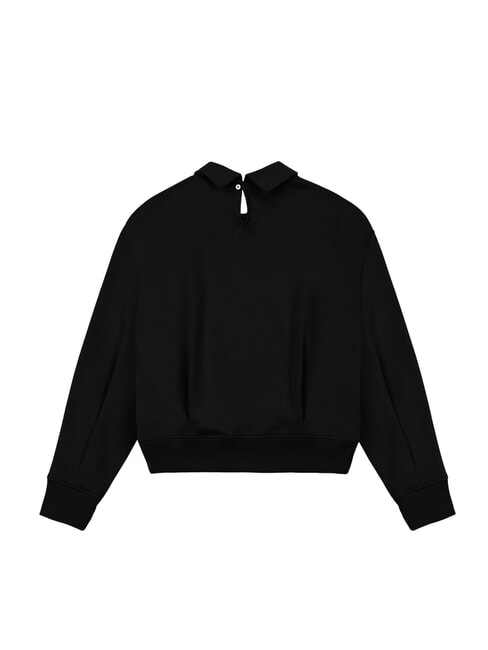 STUNNING Sweatshirt with collar black - Women's Sweatshirts