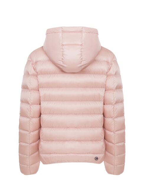 DELUXE Short down jacket with hood milkshake-darksteel - Women's down jackets